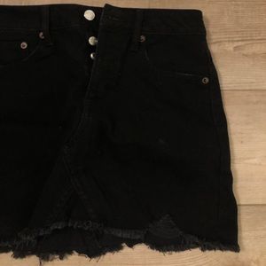 American Eagle Black Denim Skirt